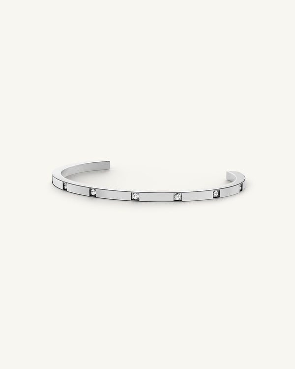 Waldor & Co. Brilliant Bangle Bracelet Silver Polished Bangle Bracelet