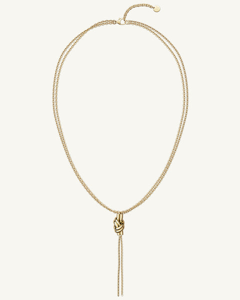 Dual Knot Necklace Polished | Waldor & Co. - Waldor Jewelry