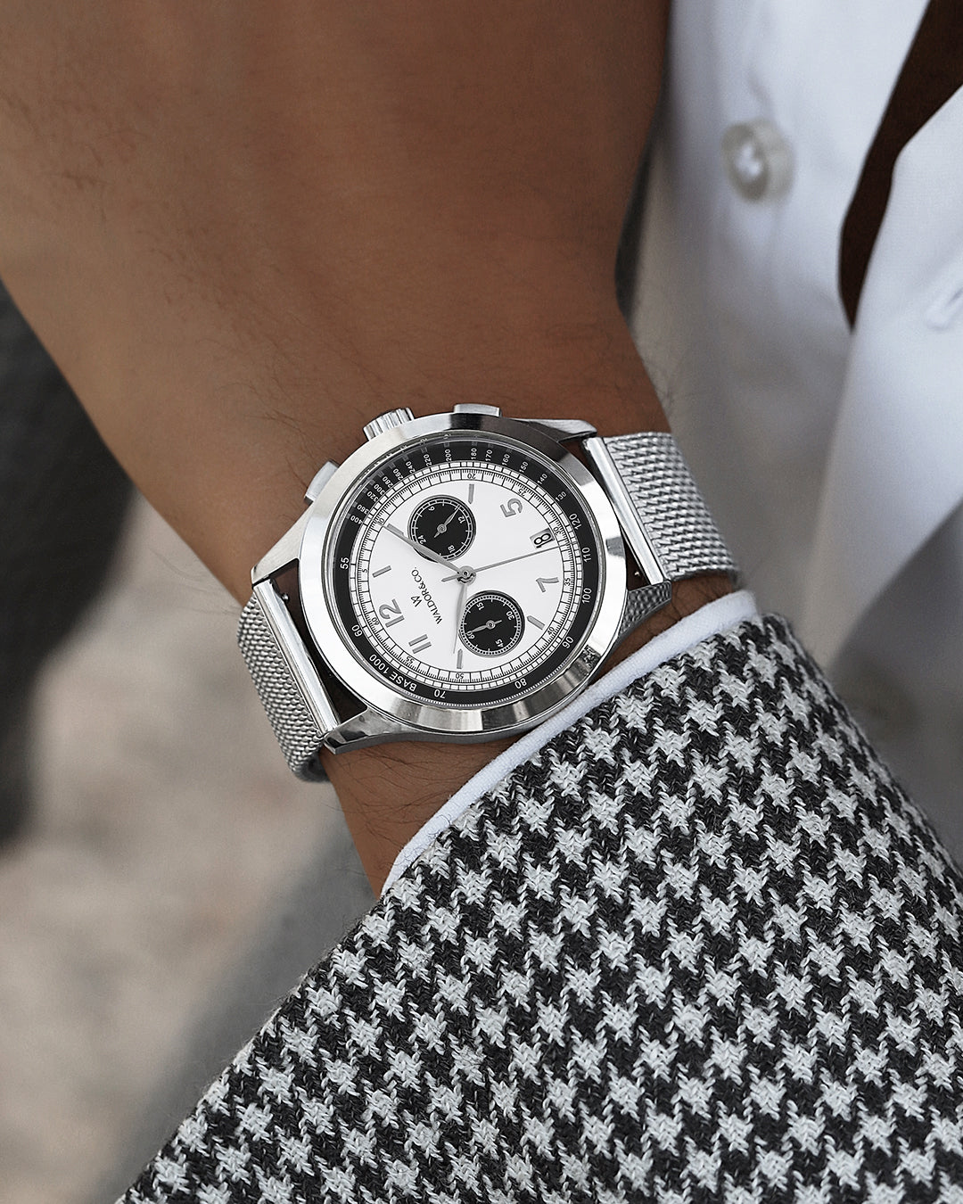 Chrono 44 Sardinia Panda | Waldor & Co. Watches – WALDOR & CO.