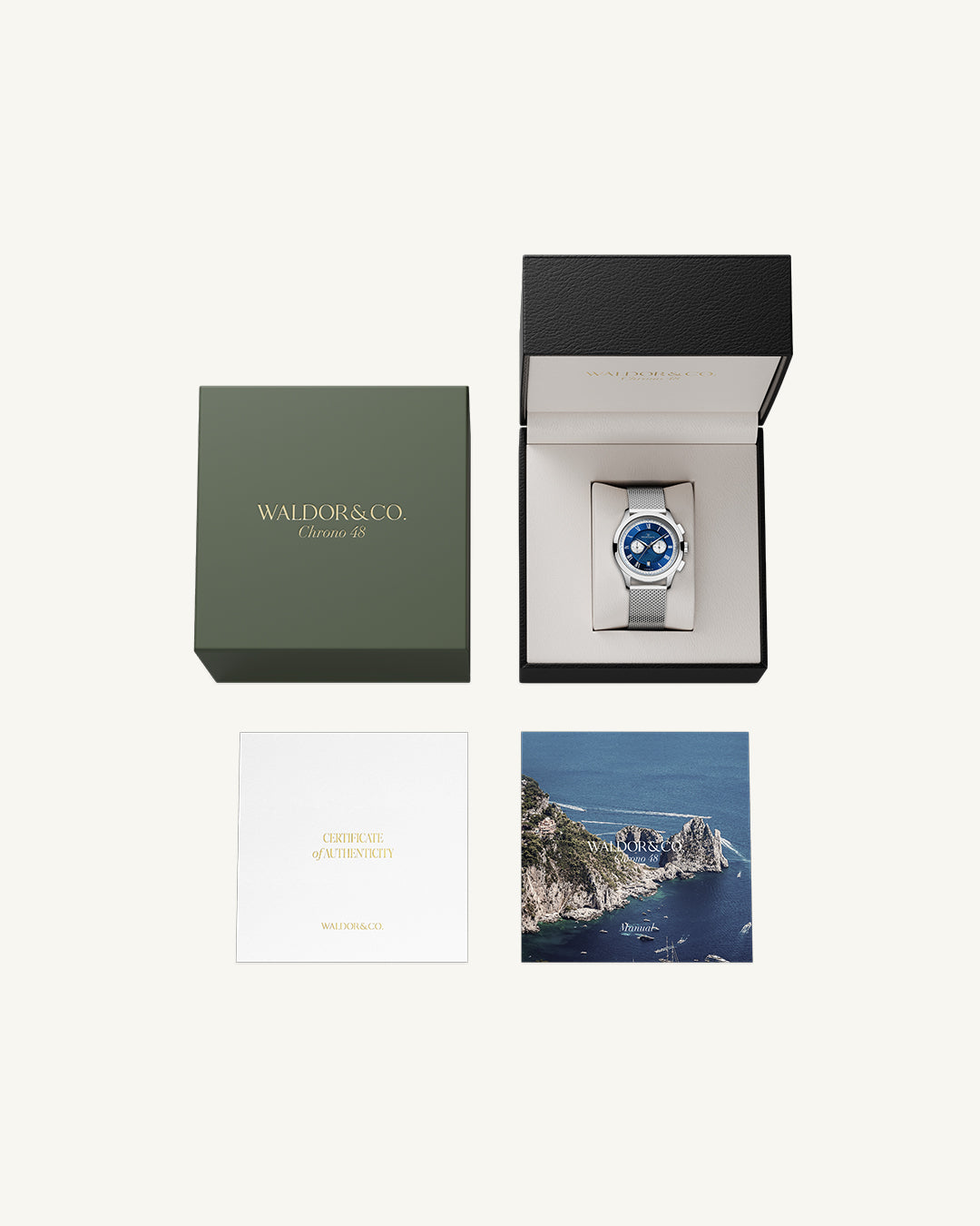 Chrono 48 Sardinia | Waldor & Co. Watches – WALDOR & CO.
