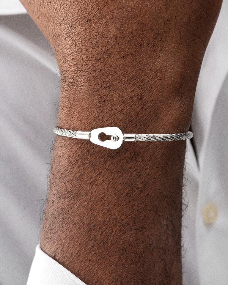 COOLSTEELANDBEYOND 8MM Braccialetto Di Perline Ematite, Bracciale COOLSTEELANDBEYOND 8MM Braccialetto Di Perline Ematite, Bracciale
