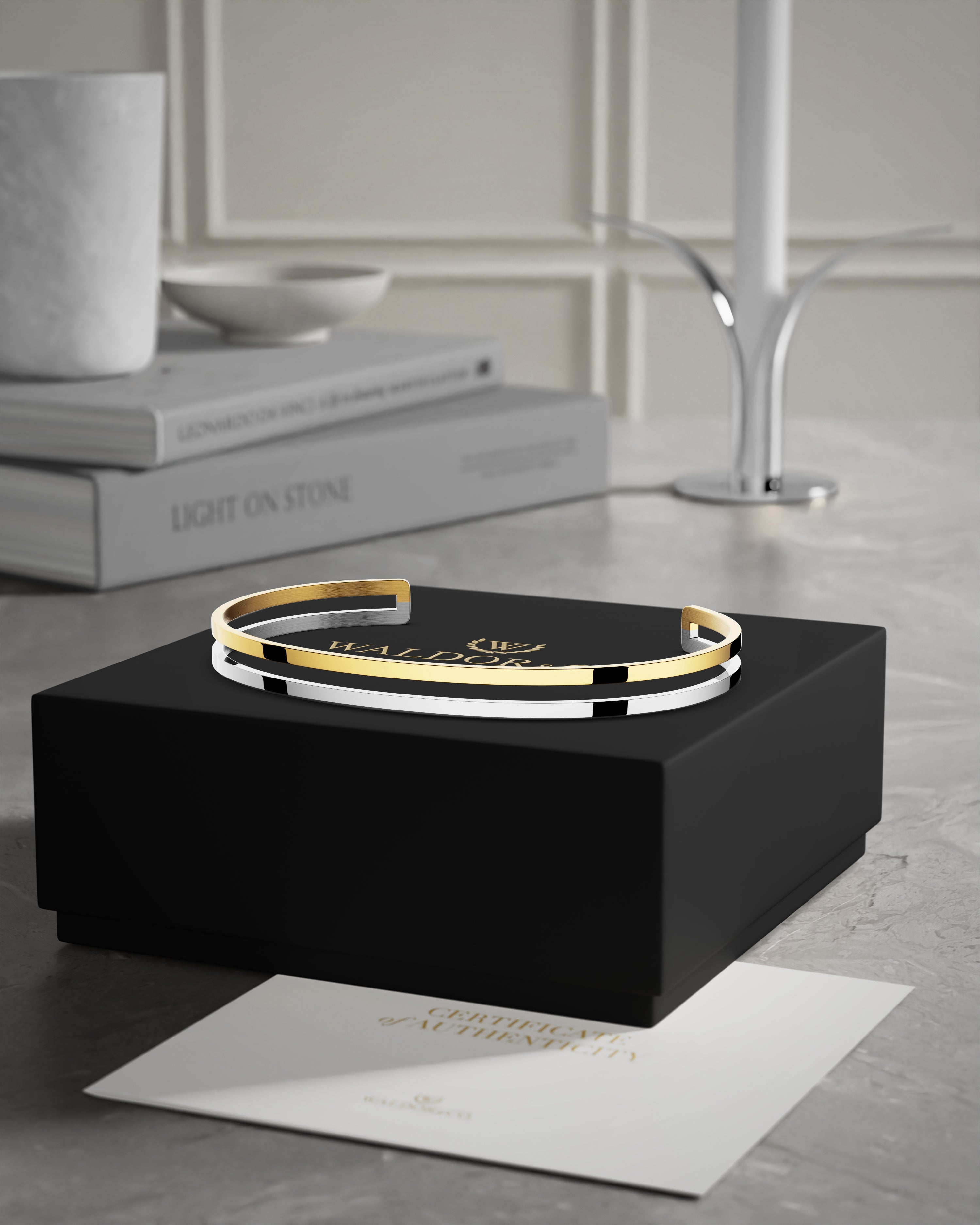 Dual Bangle Polished | Waldor & Co. Bracelets – WALDOR & CO.