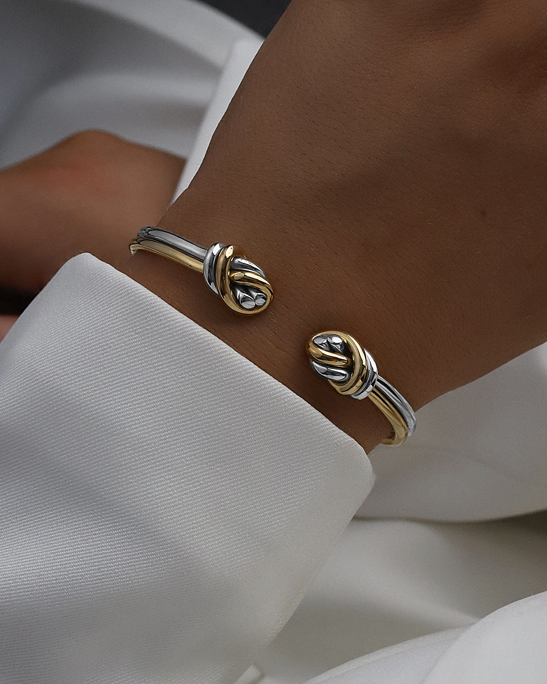 Dual Knot Twin Bangle Polished | Waldor & Co. Bracelets – WALDOR & CO.