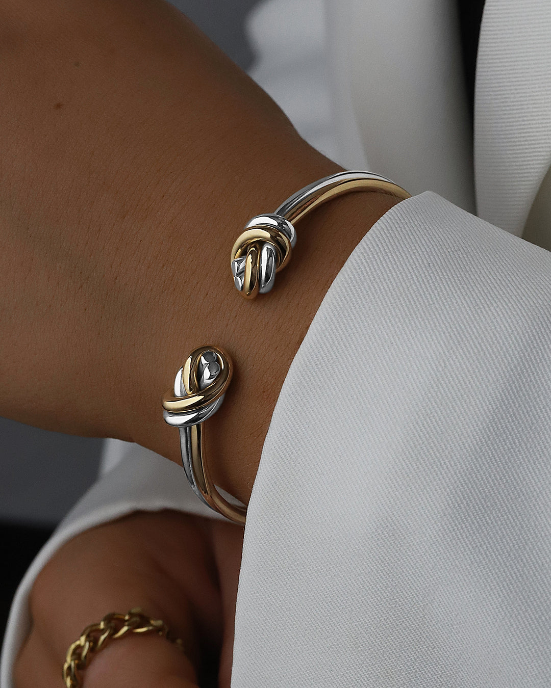 Dual Knot Twin Bangle Polished | Waldor & Co. Bracelets – WALDOR & CO.