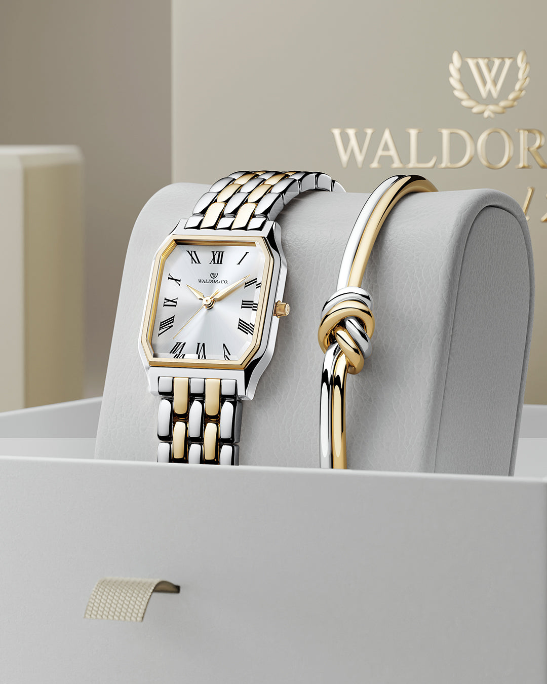 Gold watch silver bracelet best sale