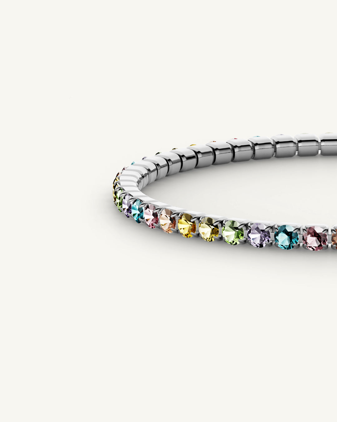 Rainbow hot sale tennis chain